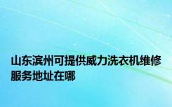 山东滨州可提供威力洗衣机维修服务地址在哪