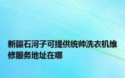 新疆石河子可提供统帅洗衣机维修服务地址在哪