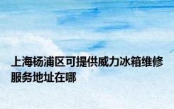 上海杨浦区可提供威力冰箱维修服务地址在哪