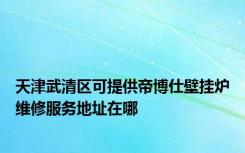 天津武清区可提供帝博仕壁挂炉维修服务地址在哪