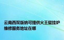 云南西双版纳可提供火王壁挂炉维修服务地址在哪