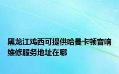 黑龙江鸡西可提供哈曼卡顿音响维修服务地址在哪