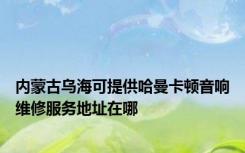 内蒙古乌海可提供哈曼卡顿音响维修服务地址在哪