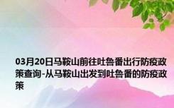 03月20日马鞍山前往吐鲁番出行防疫政策查询-从马鞍山出发到吐鲁番的防疫政策