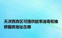 天津西青区可提供能率消毒柜维修服务地址在哪