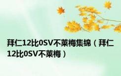 拜仁12比0SV不莱梅集锦（拜仁12比0SV不莱梅）