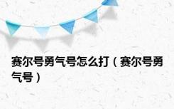 赛尔号勇气号怎么打（赛尔号勇气号）