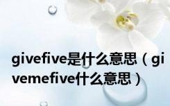 givefive是什么意思（givemefive什么意思）