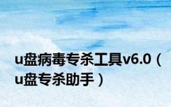 u盘病毒专杀工具v6.0（u盘专杀助手）