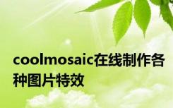 coolmosaic在线制作各种图片特效