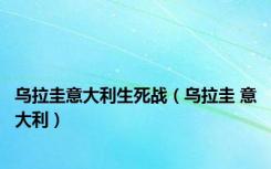 乌拉圭意大利生死战（乌拉圭 意大利）