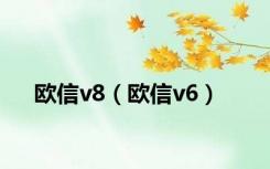 欧信v8（欧信v6）