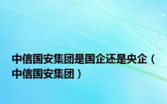 中信国安集团是国企还是央企（中信国安集团）