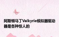 阿斯顿马丁Valkyrie模拟器驱动器是各种惊人的