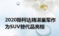 2020斯柯达精湛童军作为SUV替代品亮相