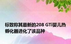 标致称其最新的208 GTi婴儿热孵化器进化了该品种