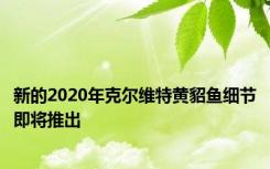 新的2020年克尔维特黄貂鱼细节即将推出