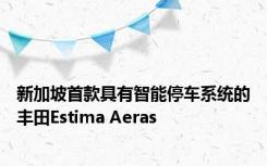 新加坡首款具有智能停车系统的丰田Estima Aeras