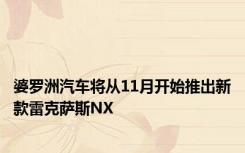 婆罗洲汽车将从11月开始推出新款雷克萨斯NX