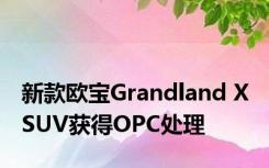 新款欧宝Grandland X SUV获得OPC处理