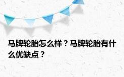 马牌轮胎怎么样？马牌轮胎有什么优缺点？