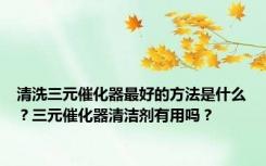 清洗三元催化器最好的方法是什么？三元催化器清洁剂有用吗？