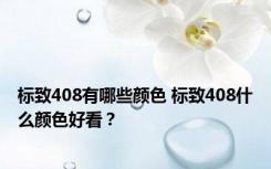 标致408有哪些颜色 标致408什么颜色好看？