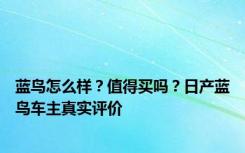 蓝鸟怎么样？值得买吗？日产蓝鸟车主真实评价