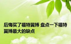 后悔买了福特翼搏 盘点一下福特翼搏最大的缺点