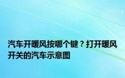 汽车开暖风按哪个键？打开暖风开关的汽车示意图