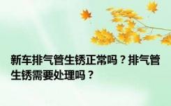 新车排气管生锈正常吗？排气管生锈需要处理吗？