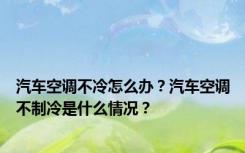 汽车空调不冷怎么办？汽车空调不制冷是什么情况？