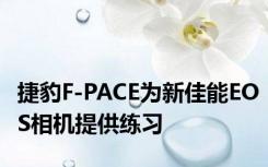 捷豹F-PACE为新佳能EOS相机提供练习