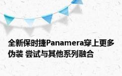 全新保时捷Panamera穿上更多伪装 尝试与其他系列融合