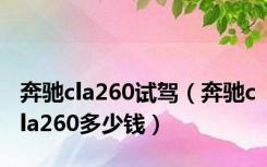 奔驰cla260试驾（奔驰cla260多少钱）