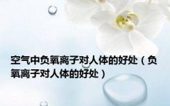 空气中负氧离子对人体的好处（负氧离子对人体的好处）