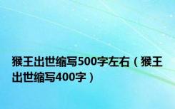 猴王出世缩写500字左右（猴王出世缩写400字）