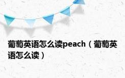 葡萄英语怎么读peach（葡萄英语怎么读）