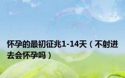 怀孕的最初征兆1-14天（不射进去会怀孕吗）