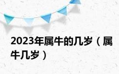 2023年属牛的几岁（属牛几岁）