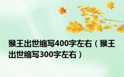 猴王出世缩写400字左右（猴王出世缩写300字左右）