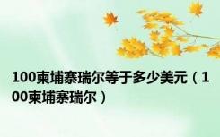 100柬埔寨瑞尔等于多少美元（100柬埔寨瑞尔）