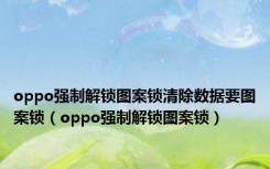 oppo强制解锁图案锁清除数据要图案锁（oppo强制解锁图案锁）