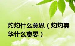 灼灼什么意思（灼灼其华什么意思）