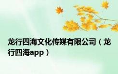 龙行四海文化传媒有限公司（龙行四海app）