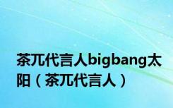 茶兀代言人bigbang太阳（茶兀代言人）