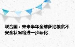 联合国：未来半年全球多地粮食不安全状况将进一步恶化