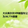 大众高尔夫VIR敞蓬车公开价格为38,770英镑