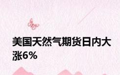 美国天然气期货日内大涨6%