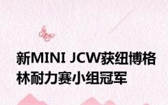 新MINI JCW获纽博格林耐力赛小组冠军